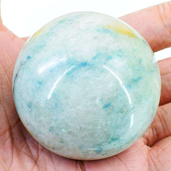 gemsmore:Amazonite Healing Beautifully Hand Carved Ball