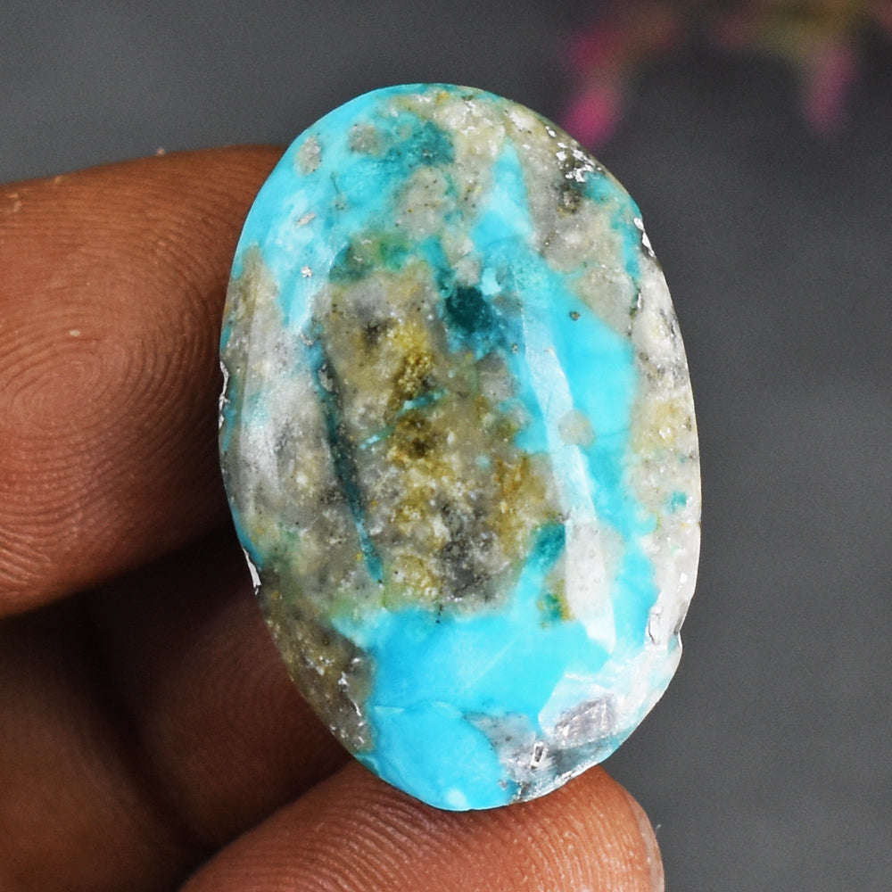 gemsmore:Artisian 27 Carats  Genuine Turquoise Gemstone