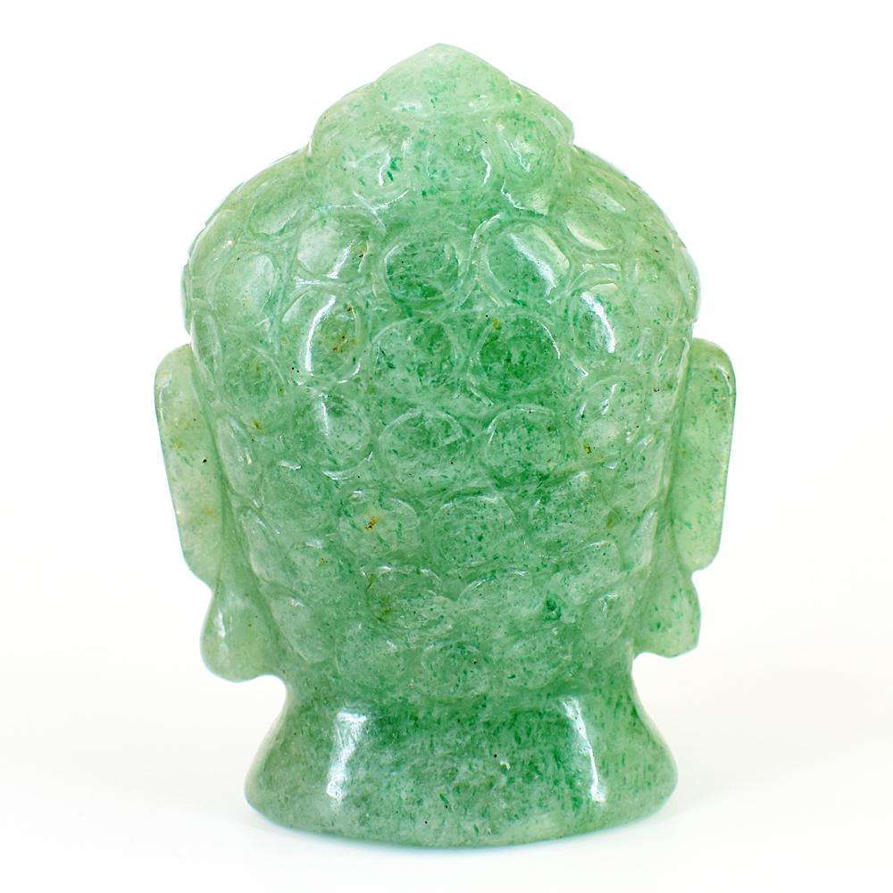 gemsmore:Artisian Aventurine Hand Carved Buddha Head