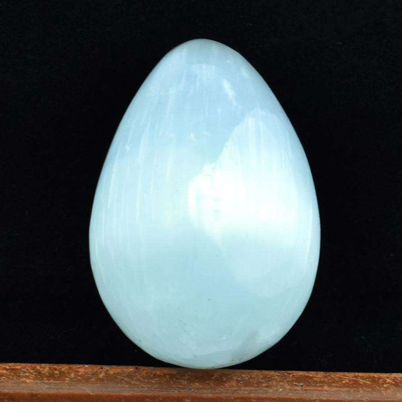 gemsmore:Artisian Carved Selenite Healing Egg