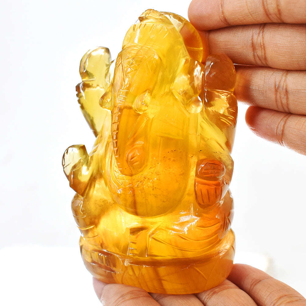 Artisian Fluorite Hand Carved Genuine Crystal Gemstone Carving Lord Ga