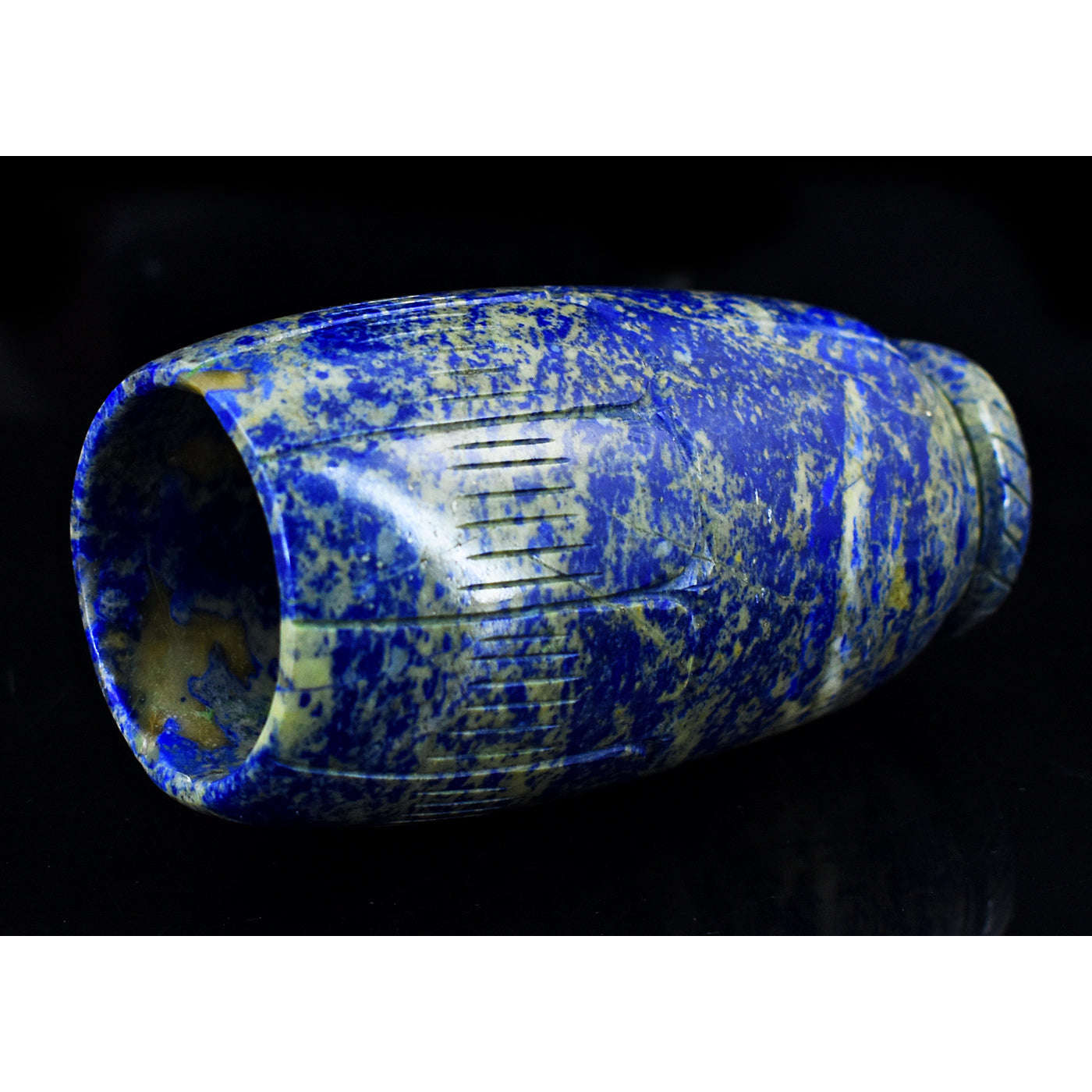 gemsmore:Artisian Lapis Lazuli  Hand Carved Genuine Crystal Gemstone Carving Glass