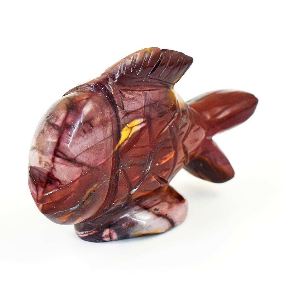 gemsmore:Artisian Mookaite Hand Carved Fish