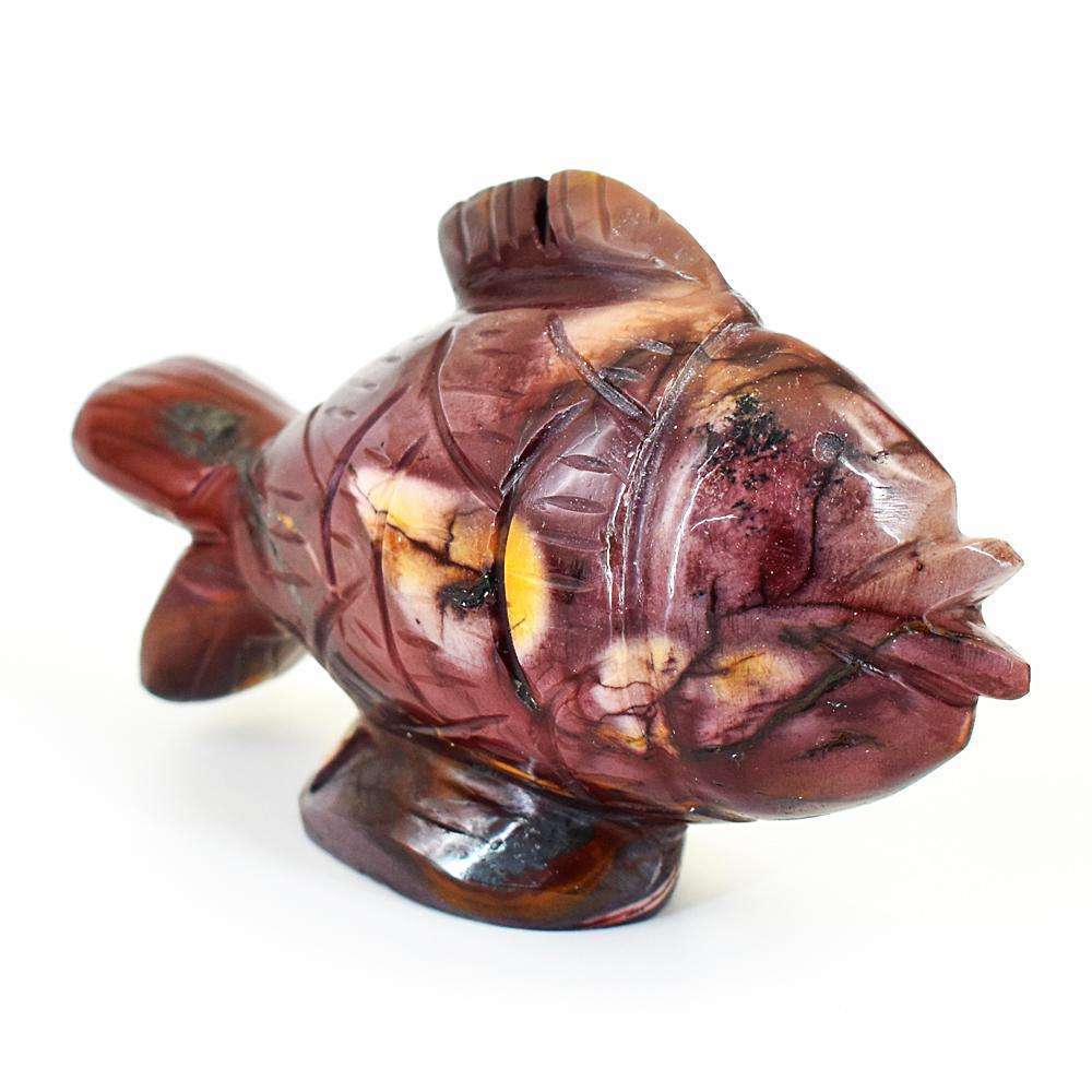 gemsmore:Artisian Mookaite Hand Carved Fish