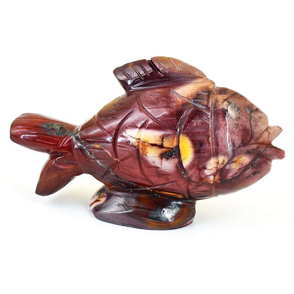 gemsmore:Artisian Mookaite Hand Carved Fish