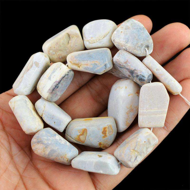 gemsmore:Australian Opal Beads Strand Natural Untreated Drilled