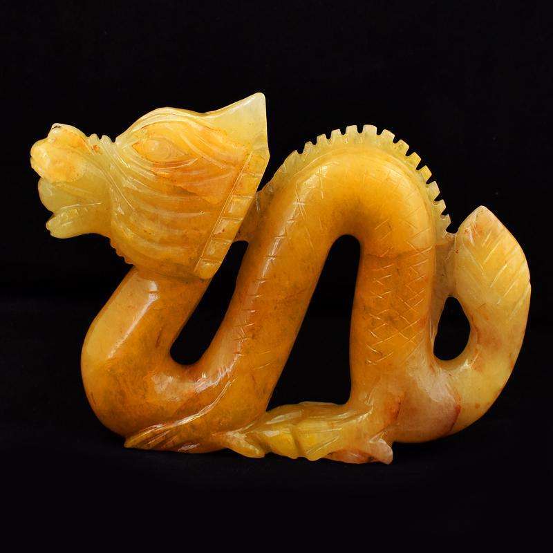 gemsmore:Aventurine Hand Carved Huge Size Dragon