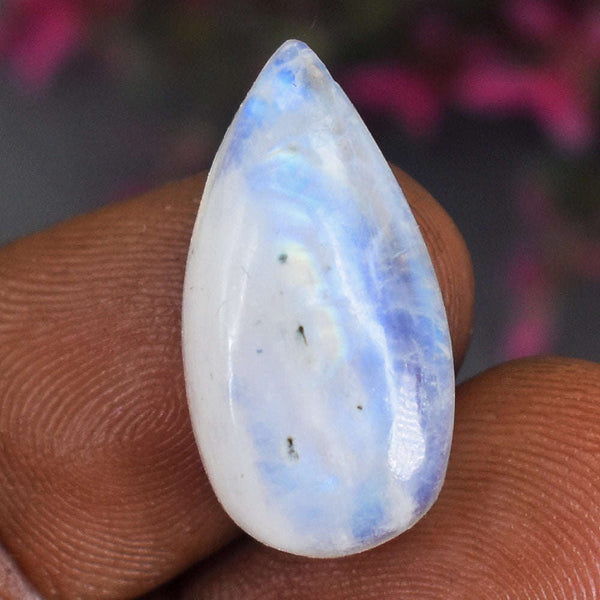 gemsmore:Awesome 12 Carats  Genuine Blue Flash Moonstone Gemstone