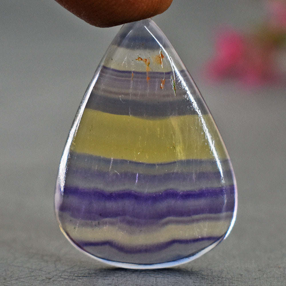 gemsmore:Awesome 19 Carats  Genuine Multicolor Fluorite Gemstone