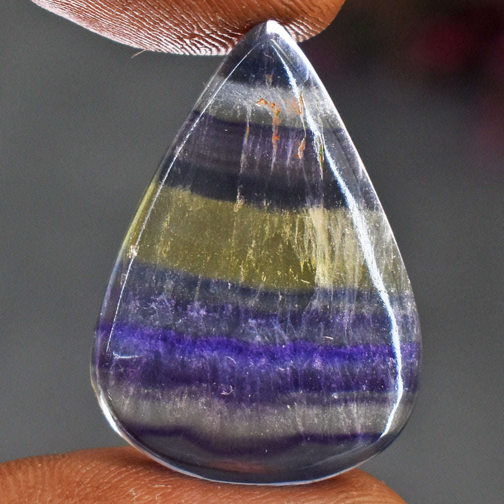 gemsmore:Awesome 19 Carats  Genuine Multicolor Fluorite Gemstone