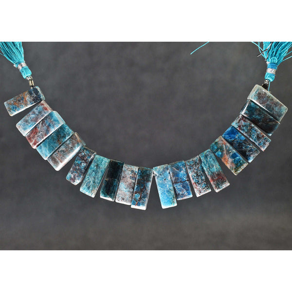 gemsmore:Awesome 235 Carats Genuine 07 Inches Azurite Beads Strand