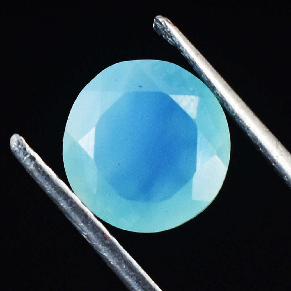 gemsmore:Awesome 3 Carats  Genuine Chalcedony Faceted Gemstone