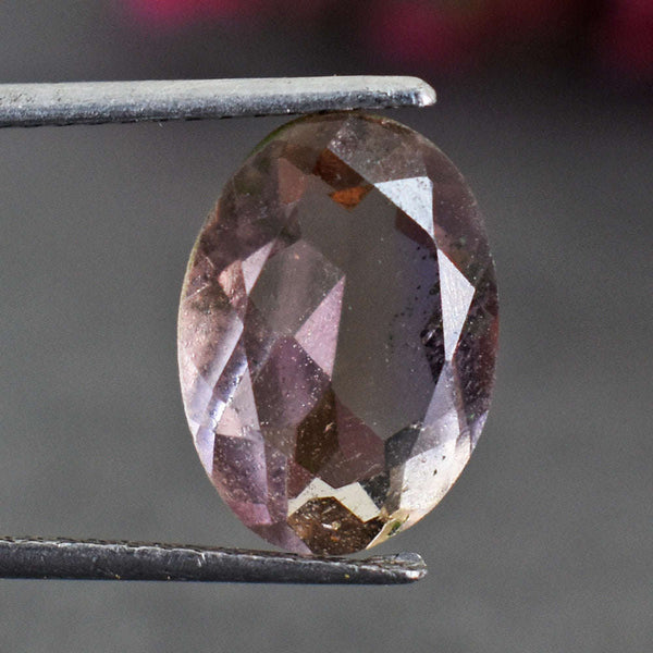gemsmore:Awesome 5 Carats  Genuine Morgenite Faceted Gemstone