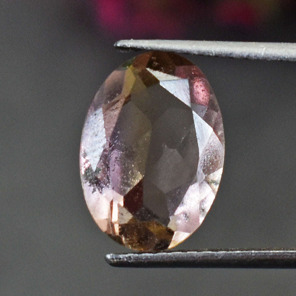gemsmore:Awesome 5 Carats  Genuine Morgenite Faceted Gemstone