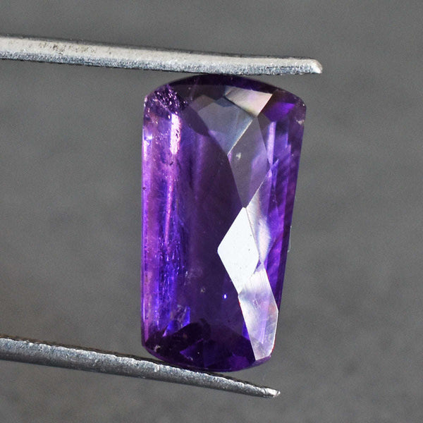 gemsmore:Awesome 7 Carats  Genuine Amethyst Faceted Gemstone