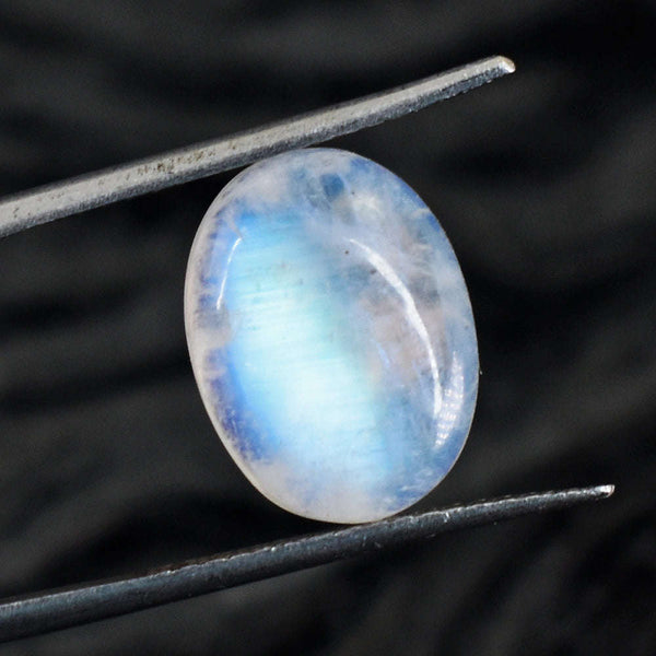 gemsmore:Awesome  8 Cts Genuine Blue Flash Moonstone Gemstone