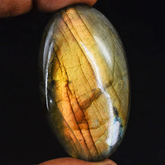 Beautiful 108 Carats Genuine Orange Flash Labradorite Gemstone