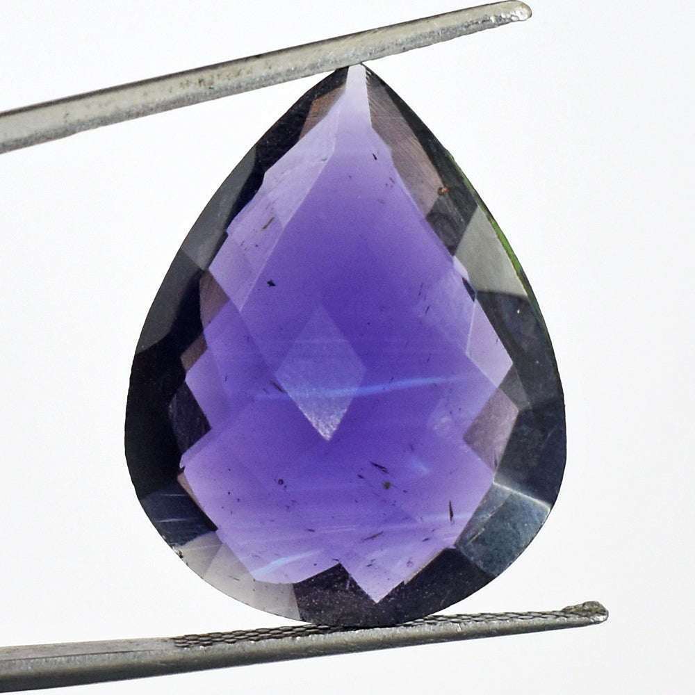 gemsmore:Beautiful 20 Carats Genuine Amethyst Faceted Gemstone