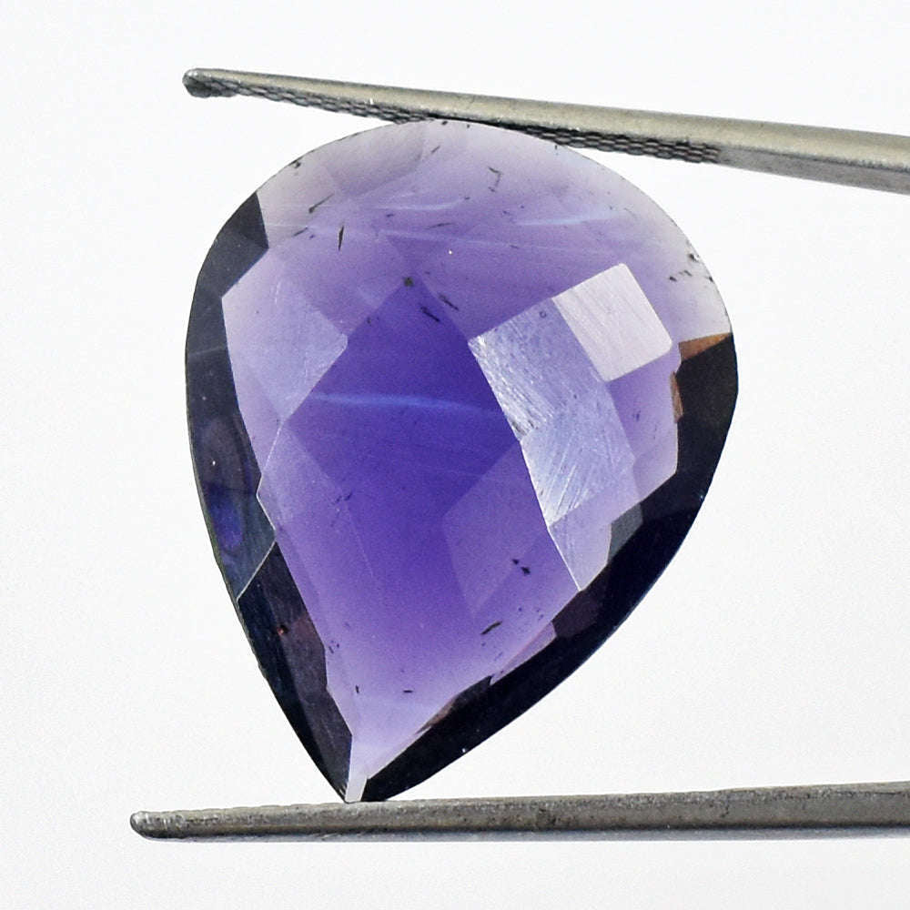 gemsmore:Beautiful 20 Carats Genuine Amethyst Faceted Gemstone