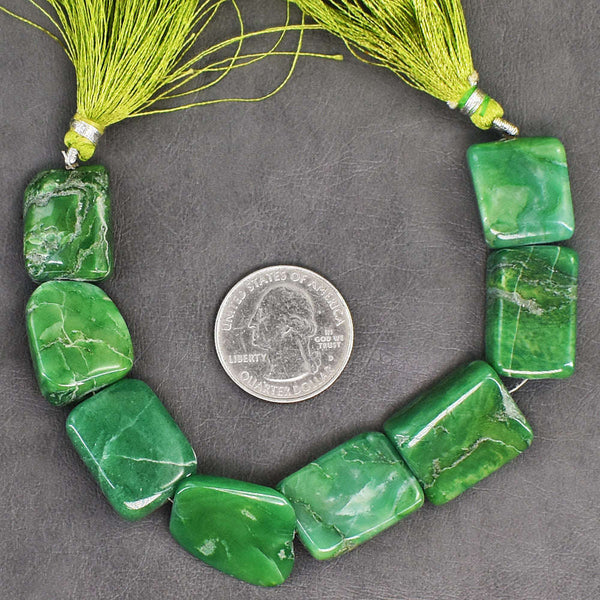gemsmore:Beautiful 226 Cts Genuine Untreated Emerald Beads Strand Of 08 Inches