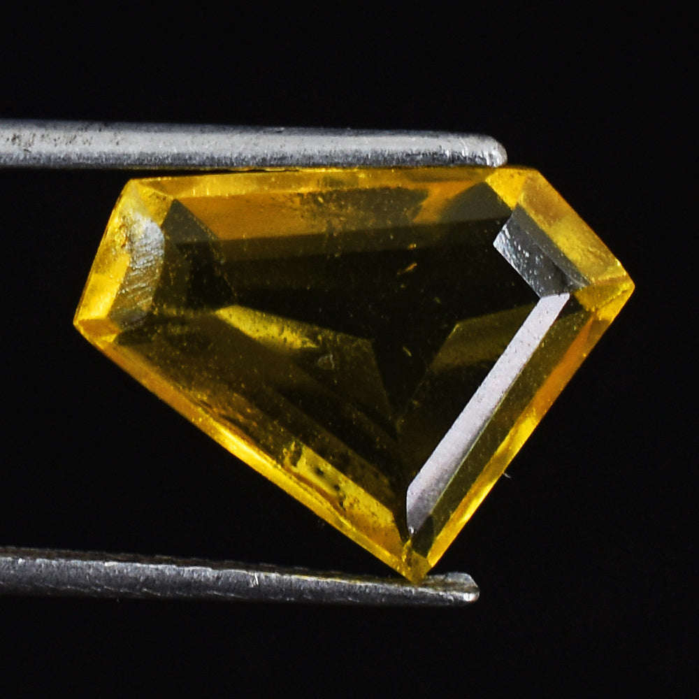 gemsmore:Beautiful 7 Carats Genuine Lemon Quartz Gemstone