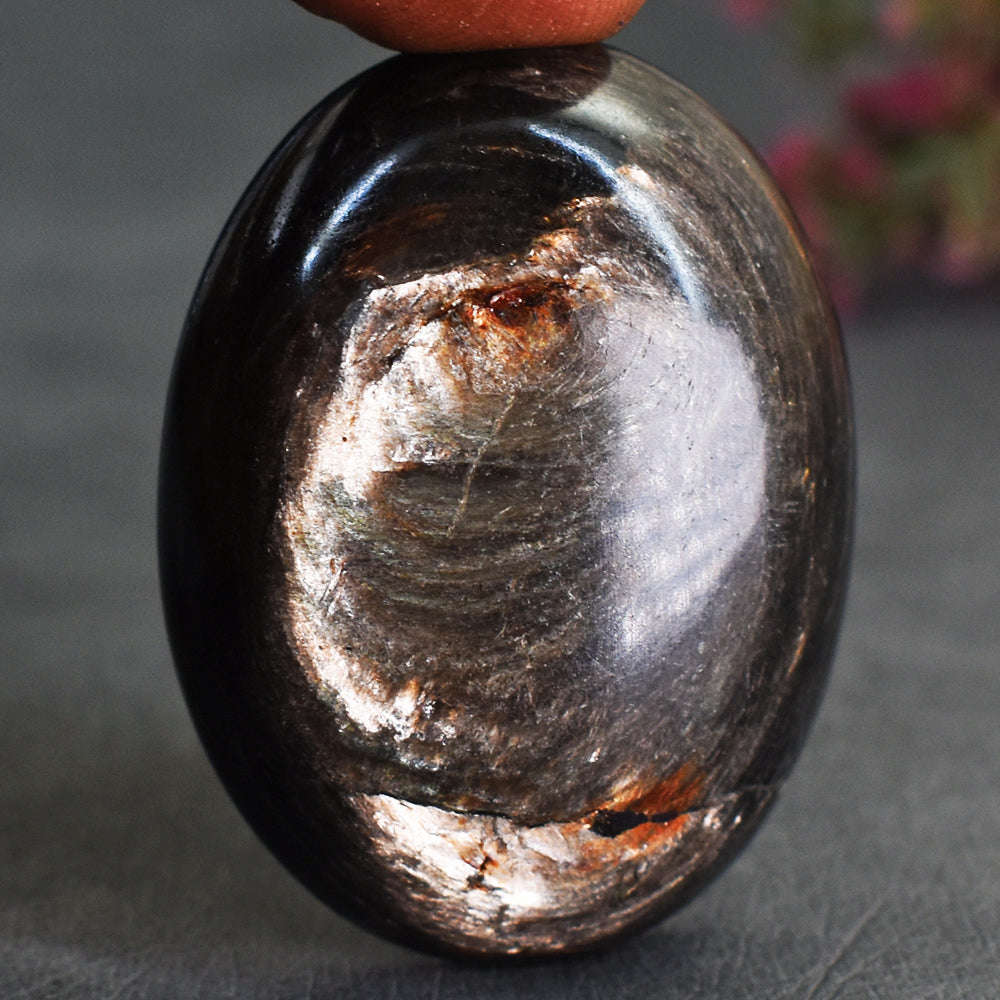 gemsmore:Beautiful 95 Cts Genuine Golden Obsidian Cabochon