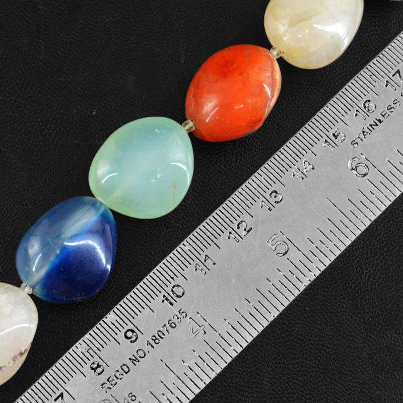gemsmore:Beautiful Multicolor Multi Gemstone Beads Strand - Natural Drilled