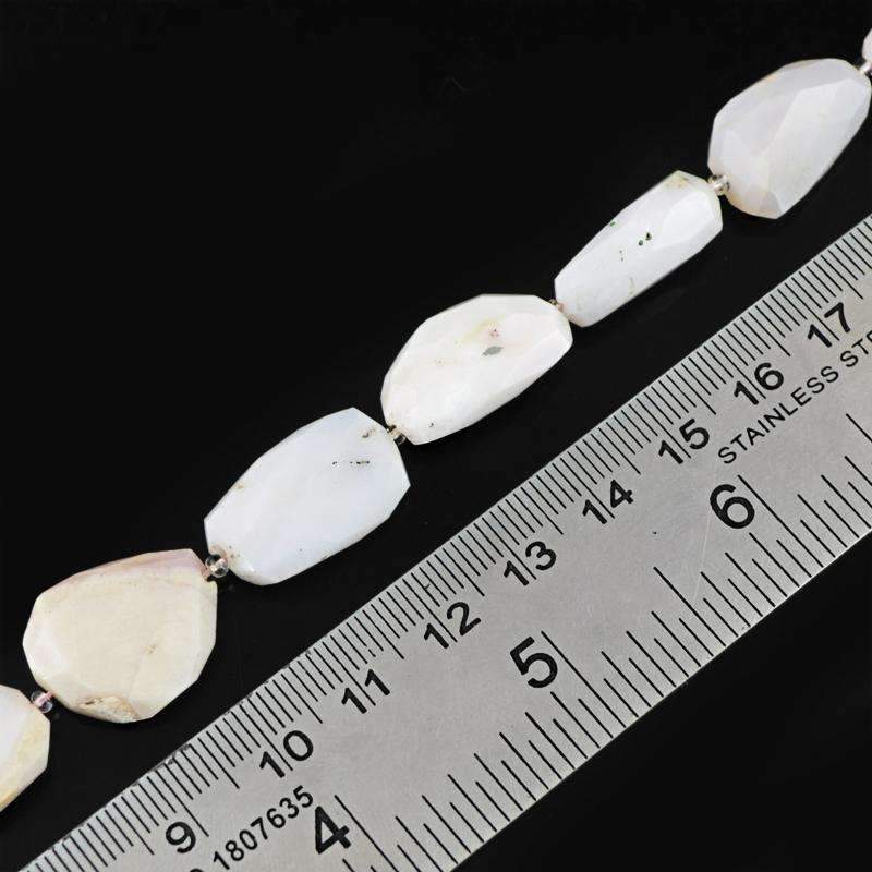 gemsmore:Beautiful Pink Australian Opal Drilled Beads Strand - Natural Faceted