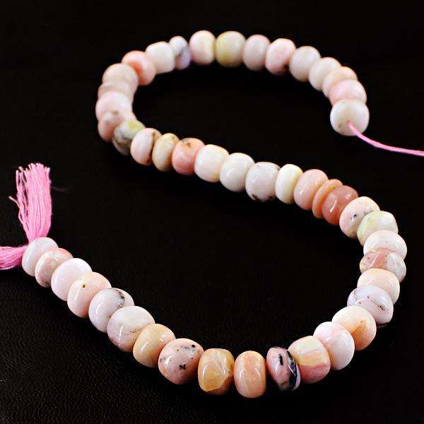 gemsmore:Beautiful Pink Australian Opal Drilled Beads Strand