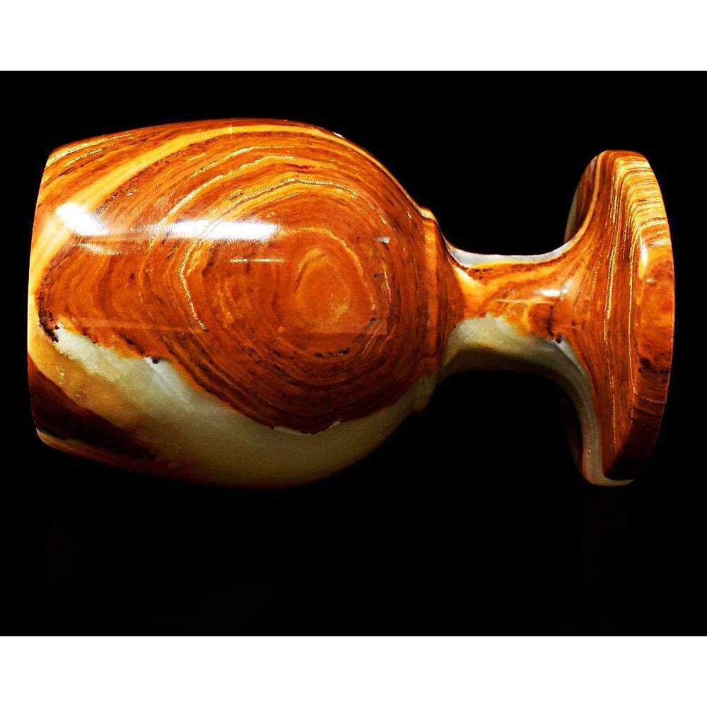 gemsmore:Beautifully Hand Carved Agate Wine Glass