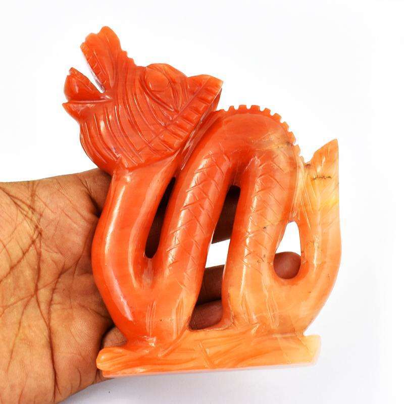 gemsmore:Beautifully Hand Carved Aventurine Dragon
