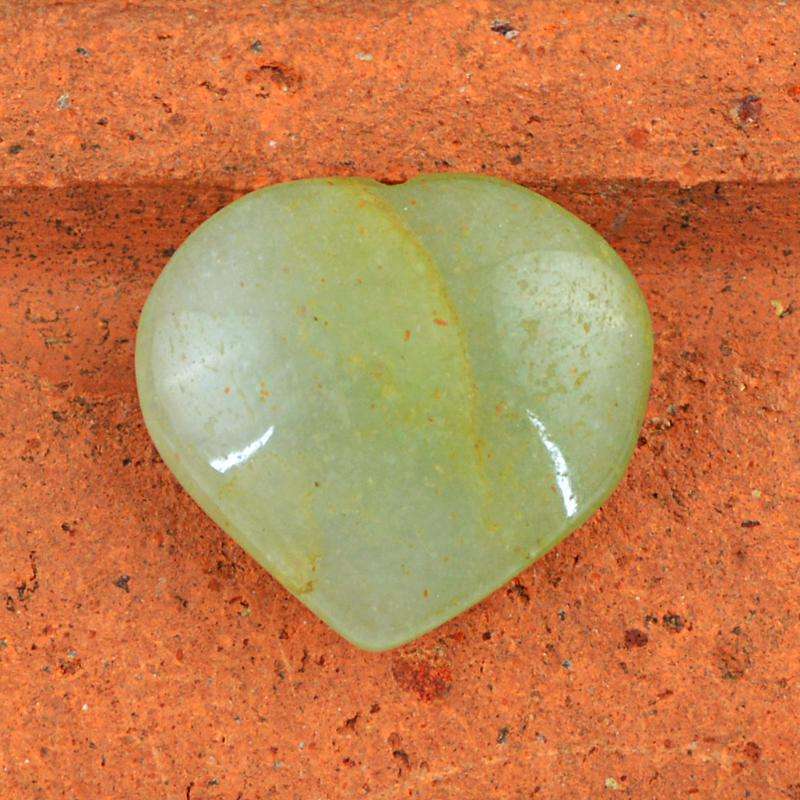 gemsmore:Best Offer Green Aquamarine Gemstone - Natural Heart Shape