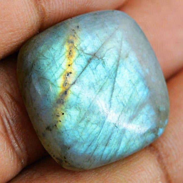 gemsmore:Blue Flash Labradorite Gemstone Natural Unheated