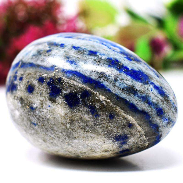 gemsmore:Blue Lapis Lazuli Carved Healing Egg SIR