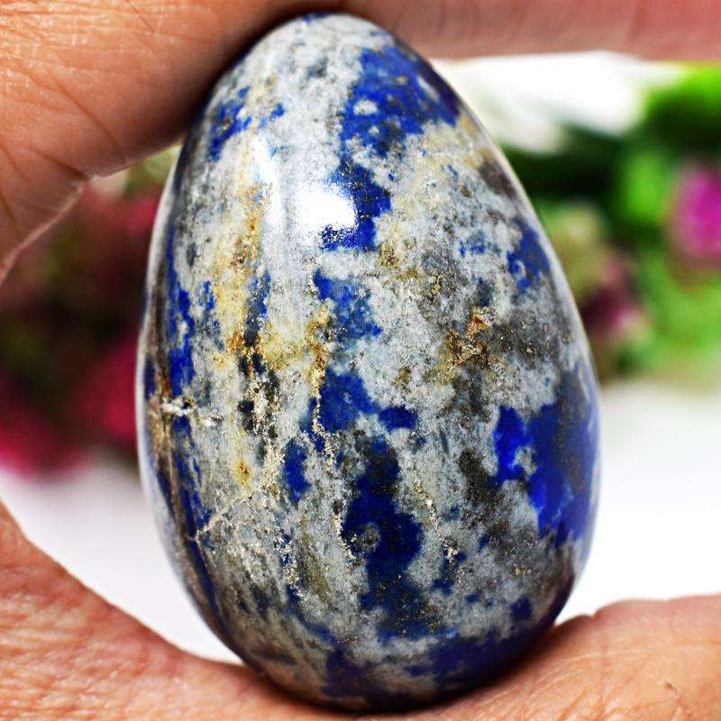 gemsmore:Blue Lapis Lazuli Carved Healing Egg SIR