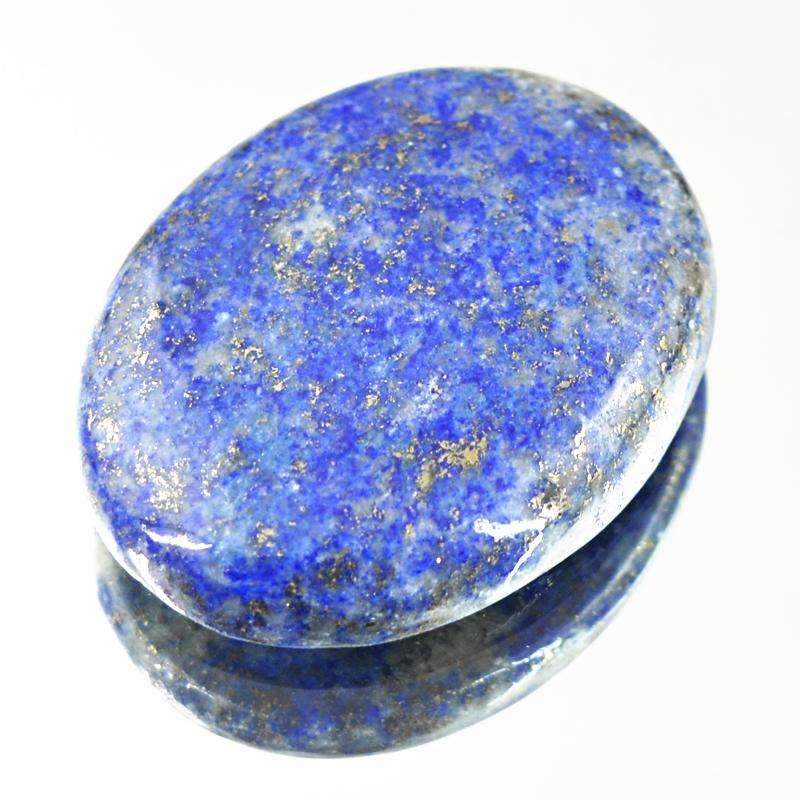 gemsmore:Blue Lapis Lazuli Gemstone Natural Oval Shape