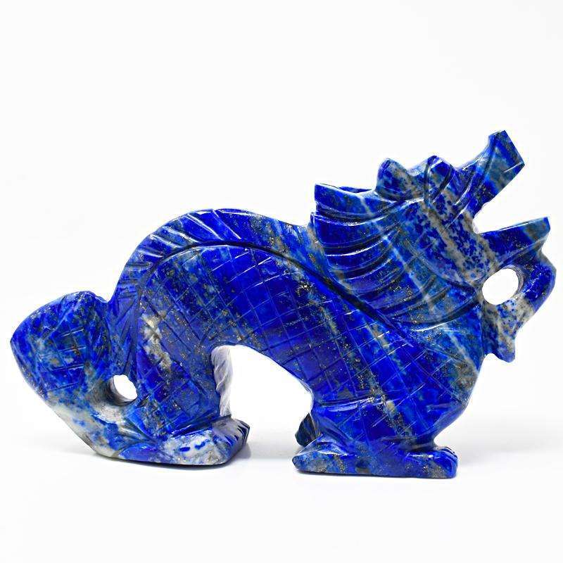 gemsmore:Blue Lapis Lazuli Hand Carved Dragon sir0