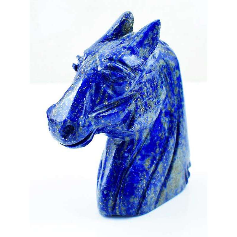 gemsmore:Blue Lapis Lazuli Horse Burst - Exclusive Hand Carved