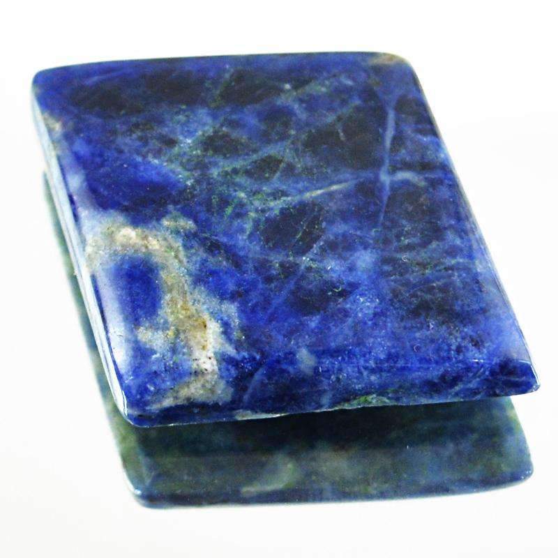 gemsmore:Blue Sodalite Gemstone Natural Oval Shape