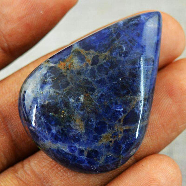 gemsmore:Blue Sodalite Gemstone Natural Pear Shape