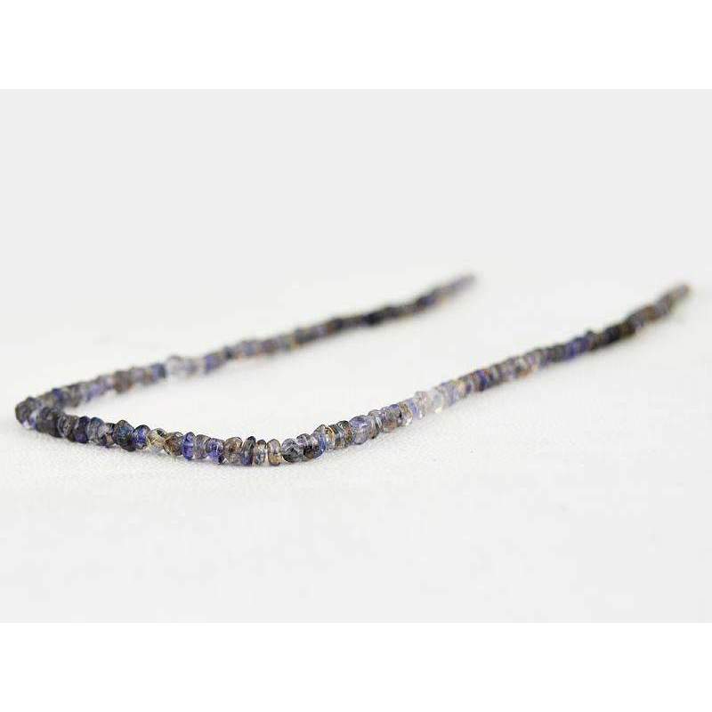 gemsmore:Blue Tanzanite Beads Strand - Natural Faceted Drilled