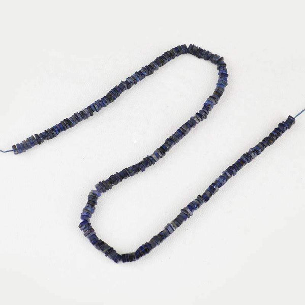 gemsmore:Blue Tanzanite Beads Strand Natural Drilled