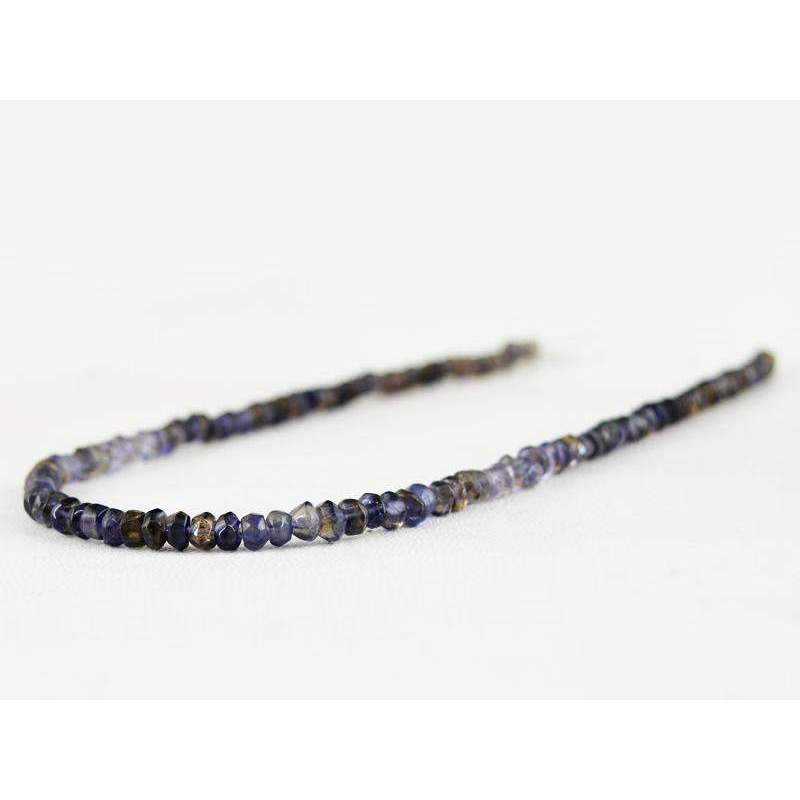 gemsmore:Blue Tanzanite Drilled Beads Strand Natural Faceted