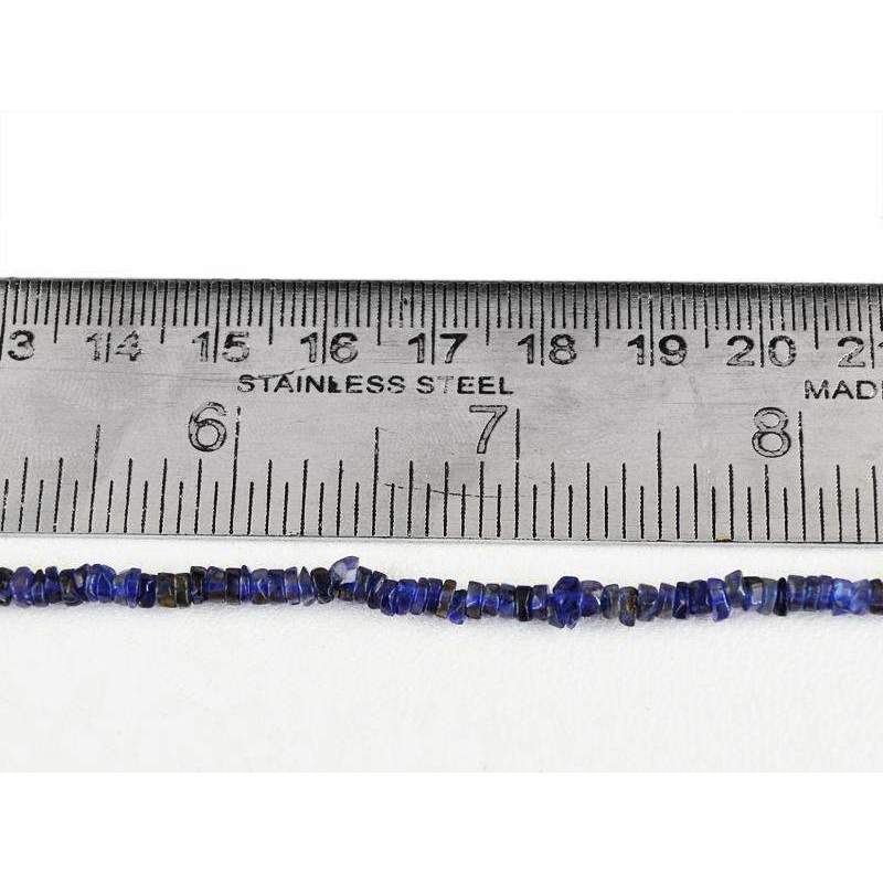 gemsmore:Blue Tanzanite Drilled Beads Strand Natural Round Shape