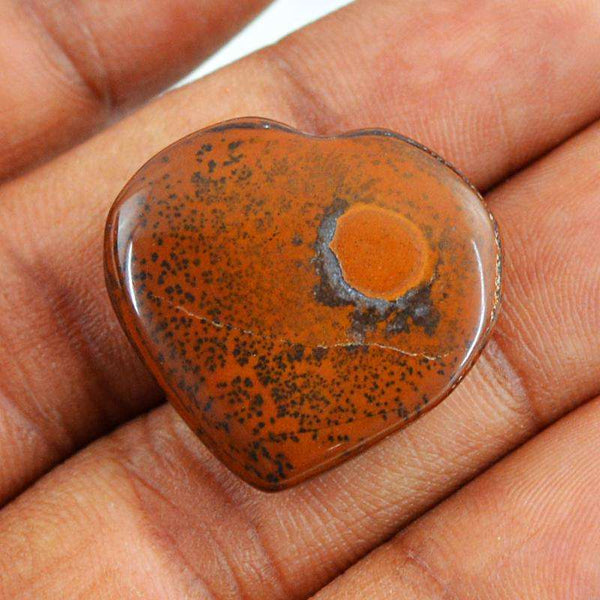 gemsmore:Brown Jasper Gemstone Natural Untreated Heart Shape