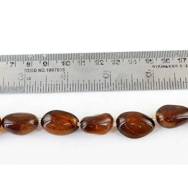 gemsmore:Brown Onyx Beads Strand - Natural Drilled