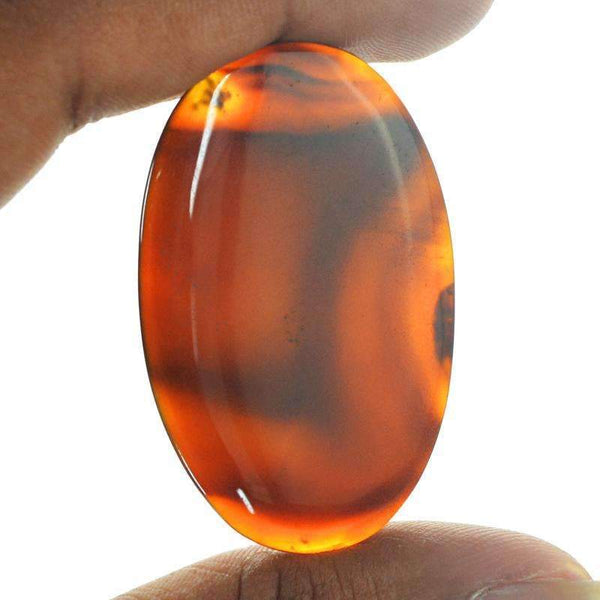 gemsmore:Brown Onyx Gemstone - Natural Oval Shape