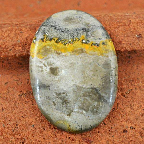 gemsmore:Bumble Bee Jasper Gemstone - Natural Oval Shape