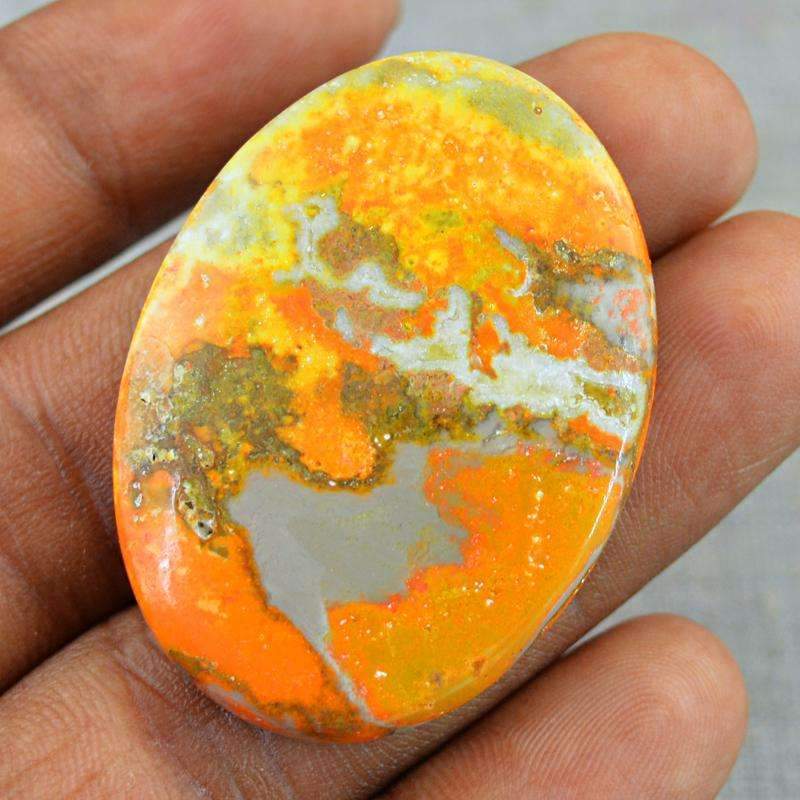 gemsmore:Bumble Bee Jasper Gemstone - Natural Oval Shape