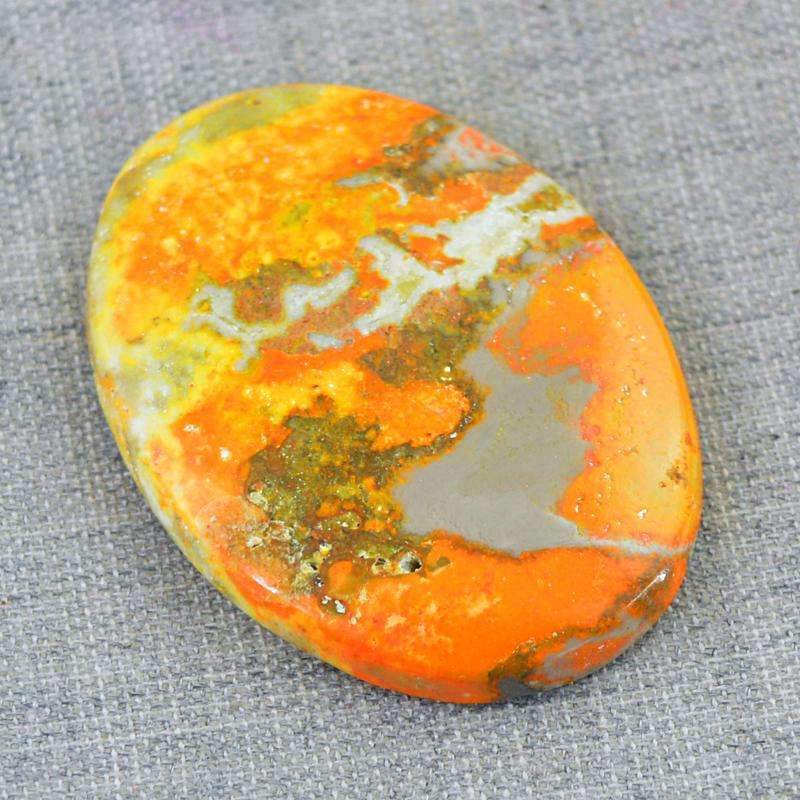 gemsmore:Bumble Bee Jasper Gemstone - Natural Oval Shape